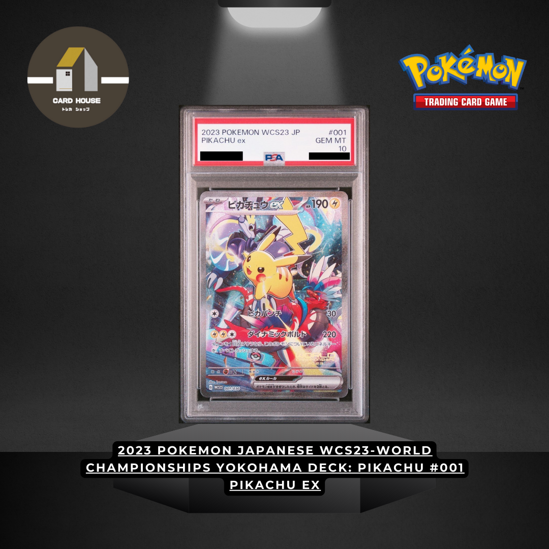 2023 POKEMON JAPANESE WCS23-WORLD CHAMPIONSHIPS YOKOHAMA DECK_ PIKACHU #001 PIKACHU EX